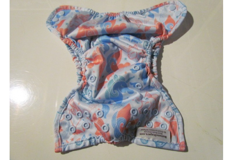 Couvre-couche Buttons diapers- Nouveau-né 7-12 lbs- Licorne